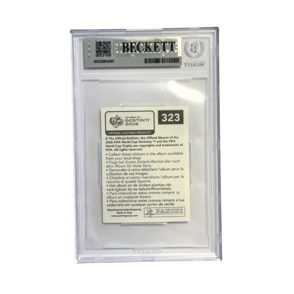 Gianluigi Buffon Signed 2006 Panini World Cup Stickers #323 - BGS 9