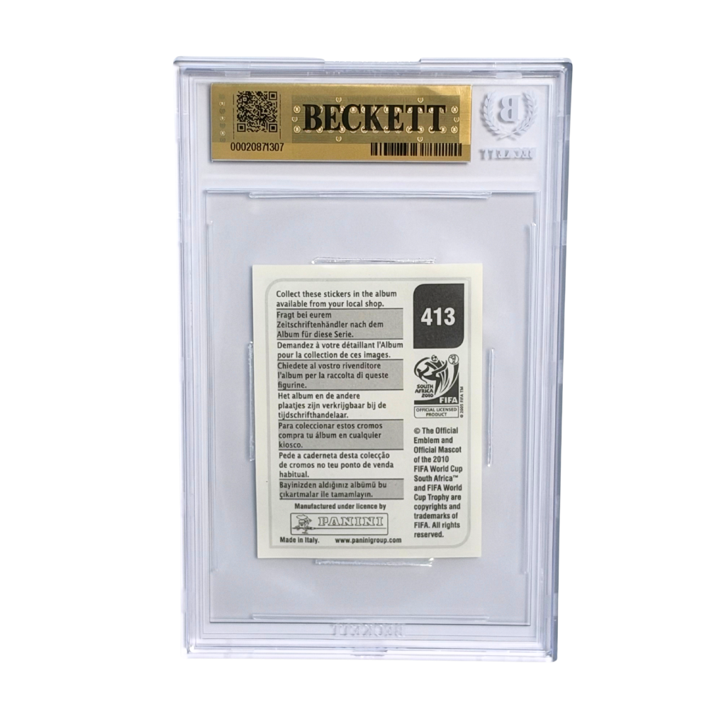 Fabio Cannavaro Signed 2010 Panini World Cup Sticker #413 - BGS 9.5 AUTO 10