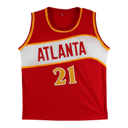 Dominique Wilkins Signed & Inscribed Atlanta Hawks Basketball Jersey with Beckett COA