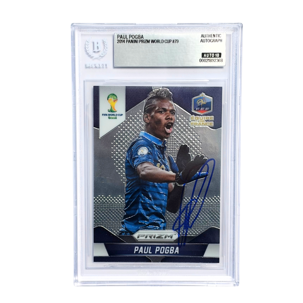 Paul Pogba Signed 2014 Panini Prizm World Cup #79 - BGS 10 Autograph