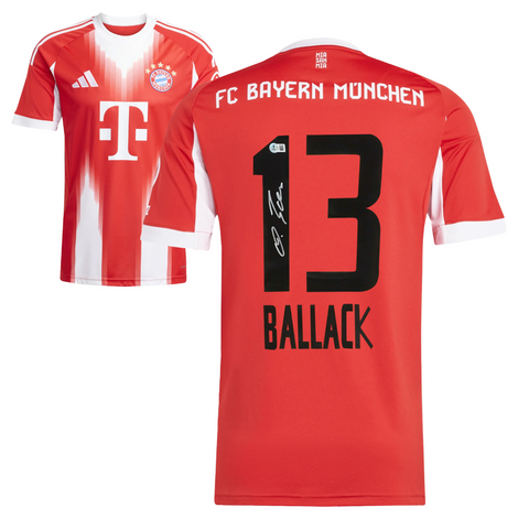 Michael Ballack Signed FC Bayern Munich 2025-26 Soccer Jersey #13 with Beckett COA