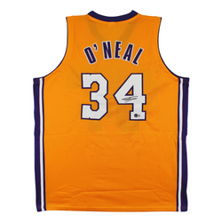 Shaquille O'Neal Signed Los Angeles Lakers Basketball Jersey with Beckett Witness