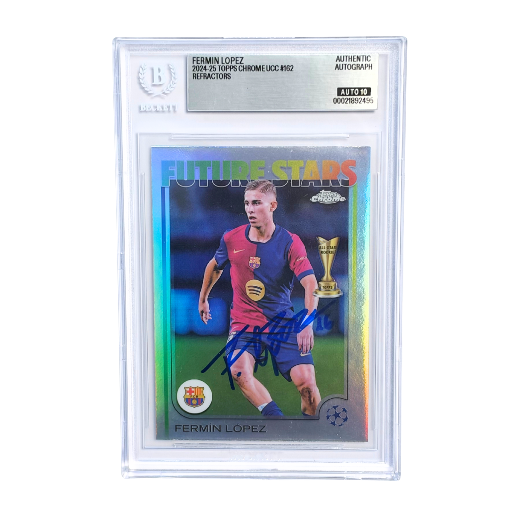 Fermin Lopez Signed 2023-24 Topps Chrome UCC Future Star - BGS Authentic