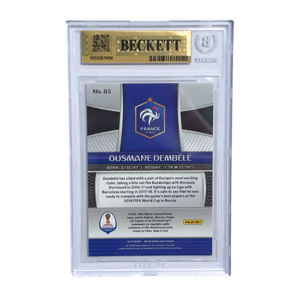 Ousmane Dembele Signed 2018 Panini Prizm World Cup #85 - BGS 9.5 AUTO 10