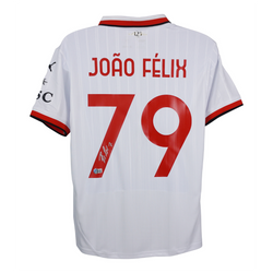 Joao Felix Signed AC Milan Away Soccer Jersey #79 with Beckett COA