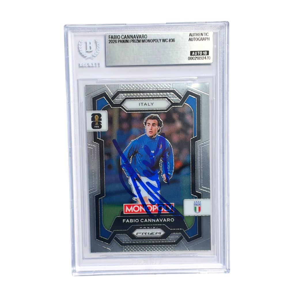 Fabio Cannavaro Signed 2026 Panini Prizm Monopoly World Cup - BGS 10 Autograph