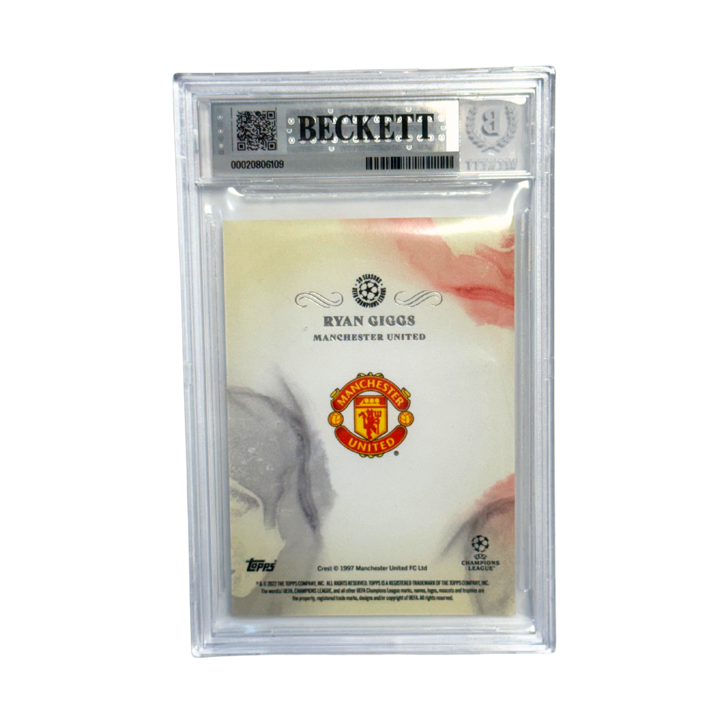 Ryan Giggs Signed 2021-22 Topps Pearl UCL Legend - BGS AUTO 10