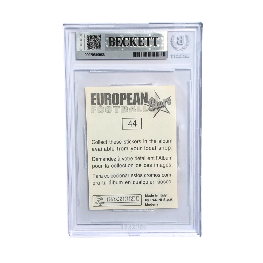 Roberto Carlos Signed 1997 Panini European Football Stars #44 - BGS 8