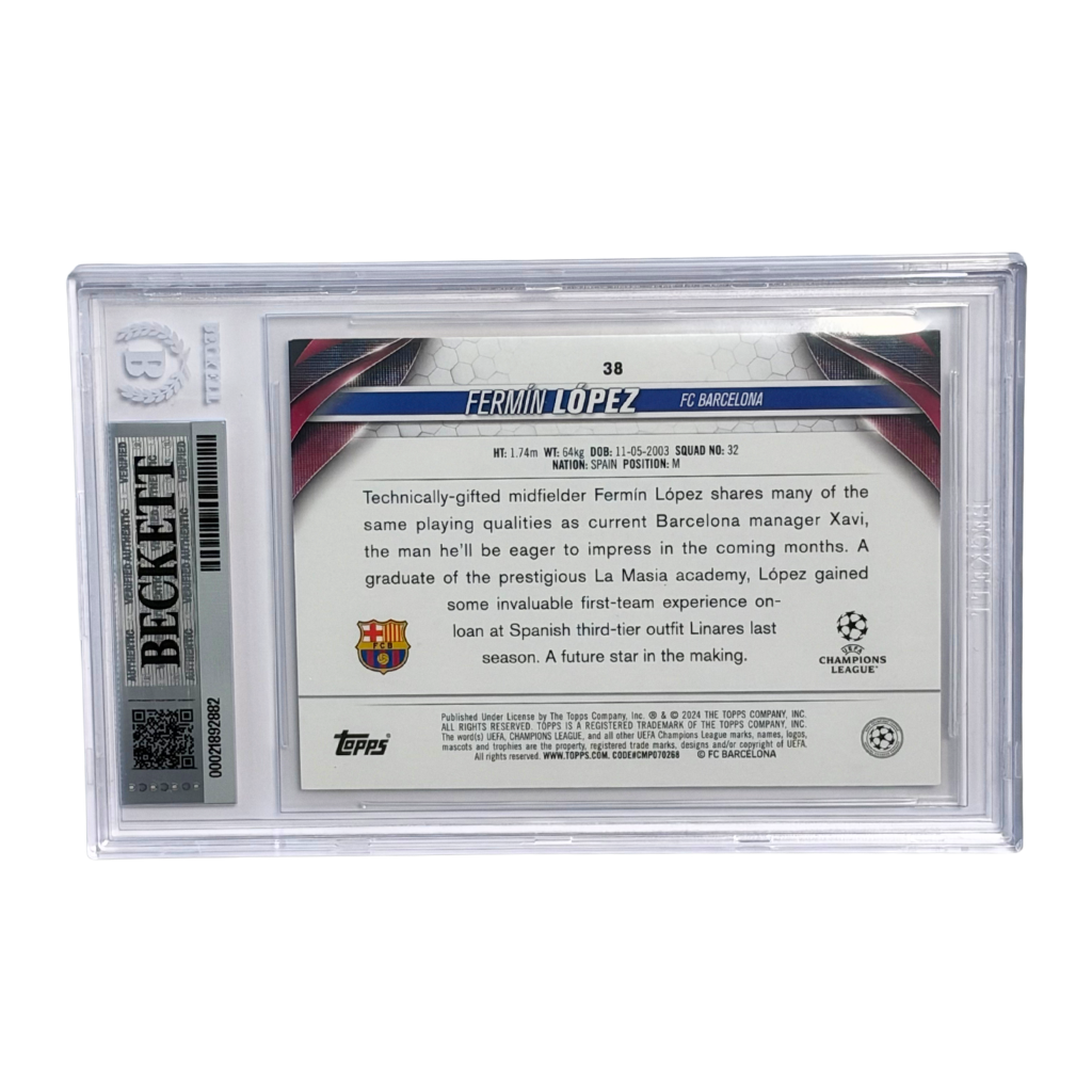 Fermin Lopez Signed 2023-24 Topps UCC Starball Variations #38 - BGS Authentic