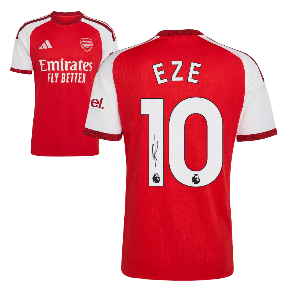 Eberechi Eze Signed 2026-27 Arsenal Home Soccer Jersey #10 with Beckett COA