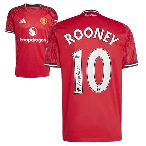 Wayne Rooney Signed Manchester United 2025-26 Soccer Jersey #10 with Beckett COA