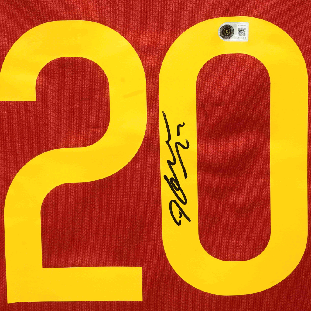Framed Deco Signed Portugal Home Soccer Jersey #20 with Beckett COA