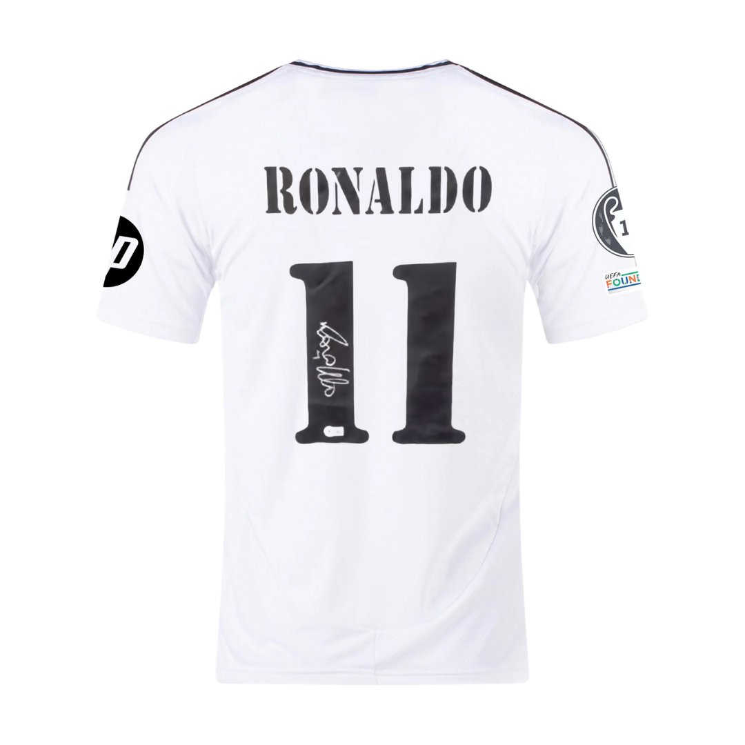 Ronaldo Nazario Signed Real Madrid FC 2025-26 Soccer Jersey #11 with Beckett COA