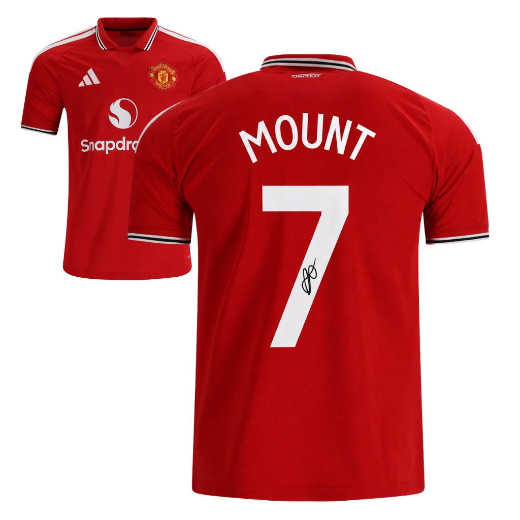 Mason Mount Signed 2026-27 Manchester United Soccer Jersey #7 with Beckett COA