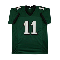 A.J. Brown Signed Green Pro Style Football Jersey with Beckett Witness