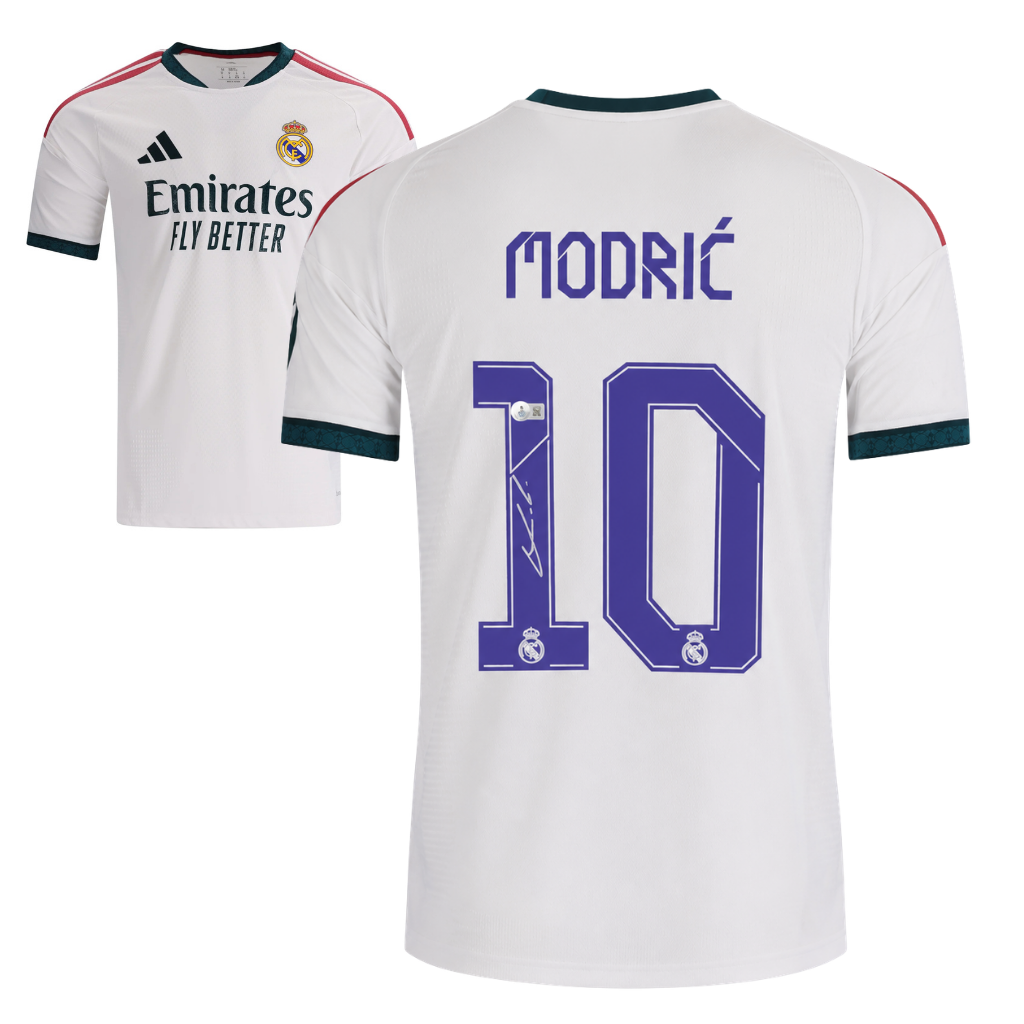 Luka Modric Signed 2026-27 Real Madrid Home Jersey #10 with Beckett COA