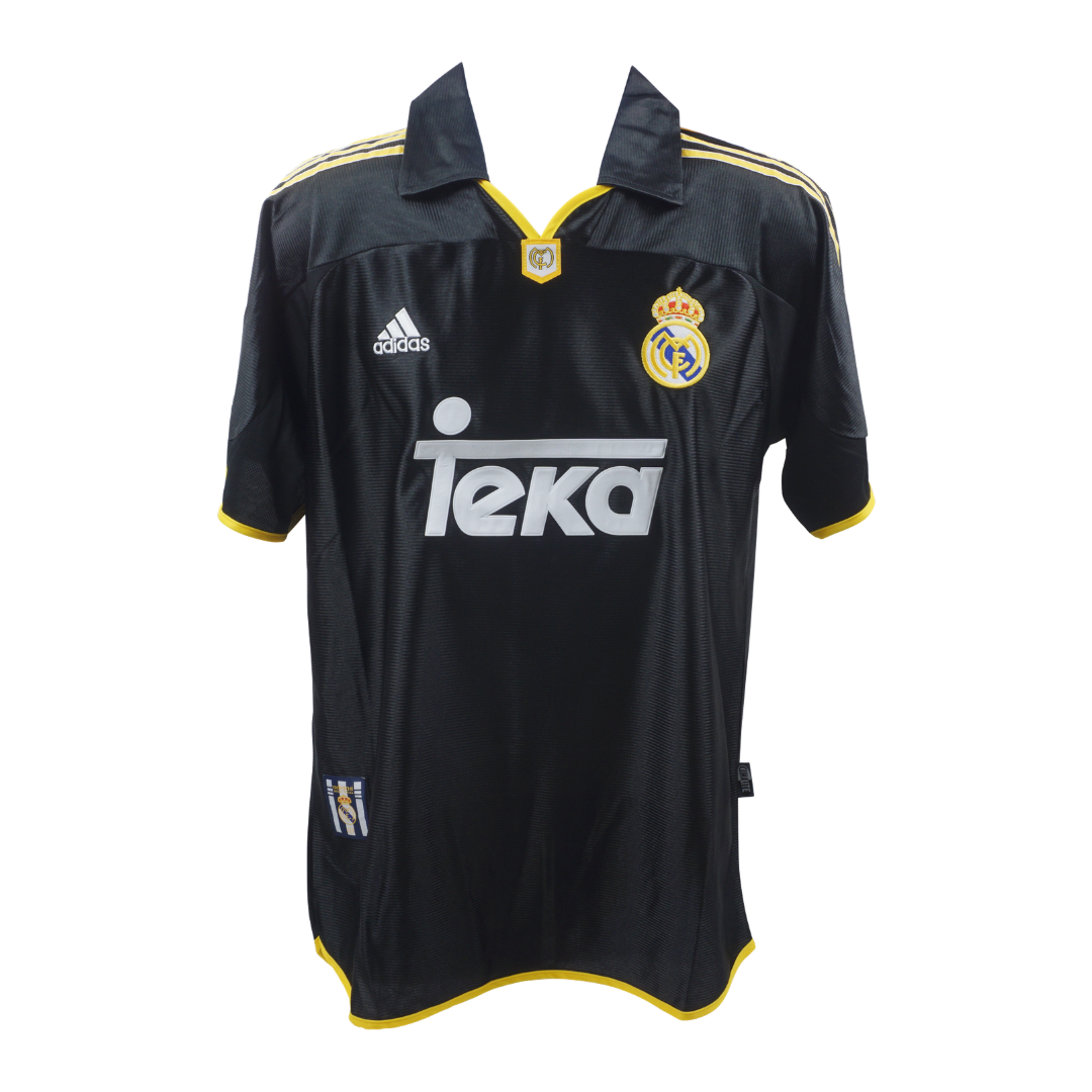 Framed Steve McManaman Signed Real Madrid Away Soccer Jersey #8 with Beckett COA