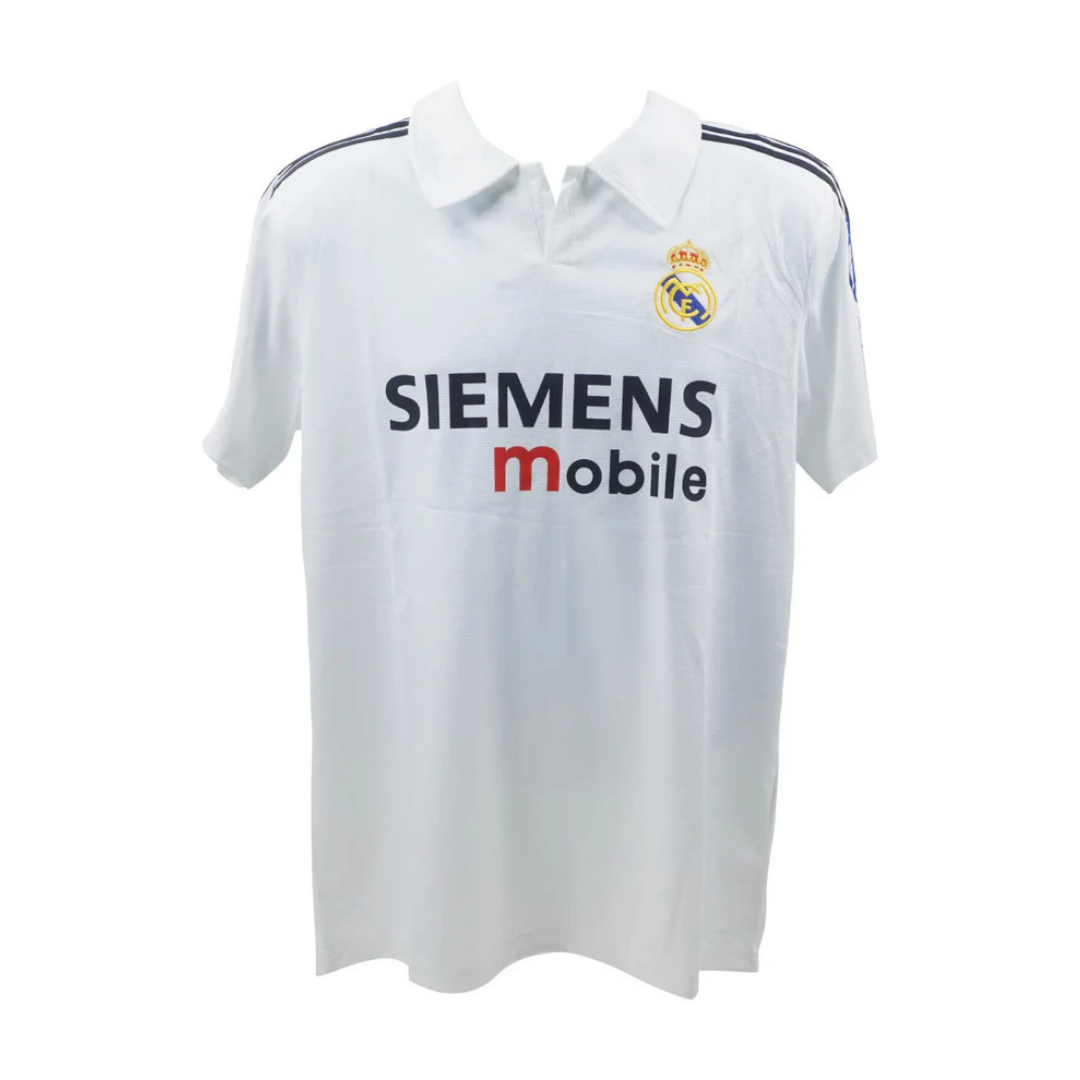 Framed Steve McManaman Signed Real Madrid Home Soccer Jersey #8 with Beckett COA
