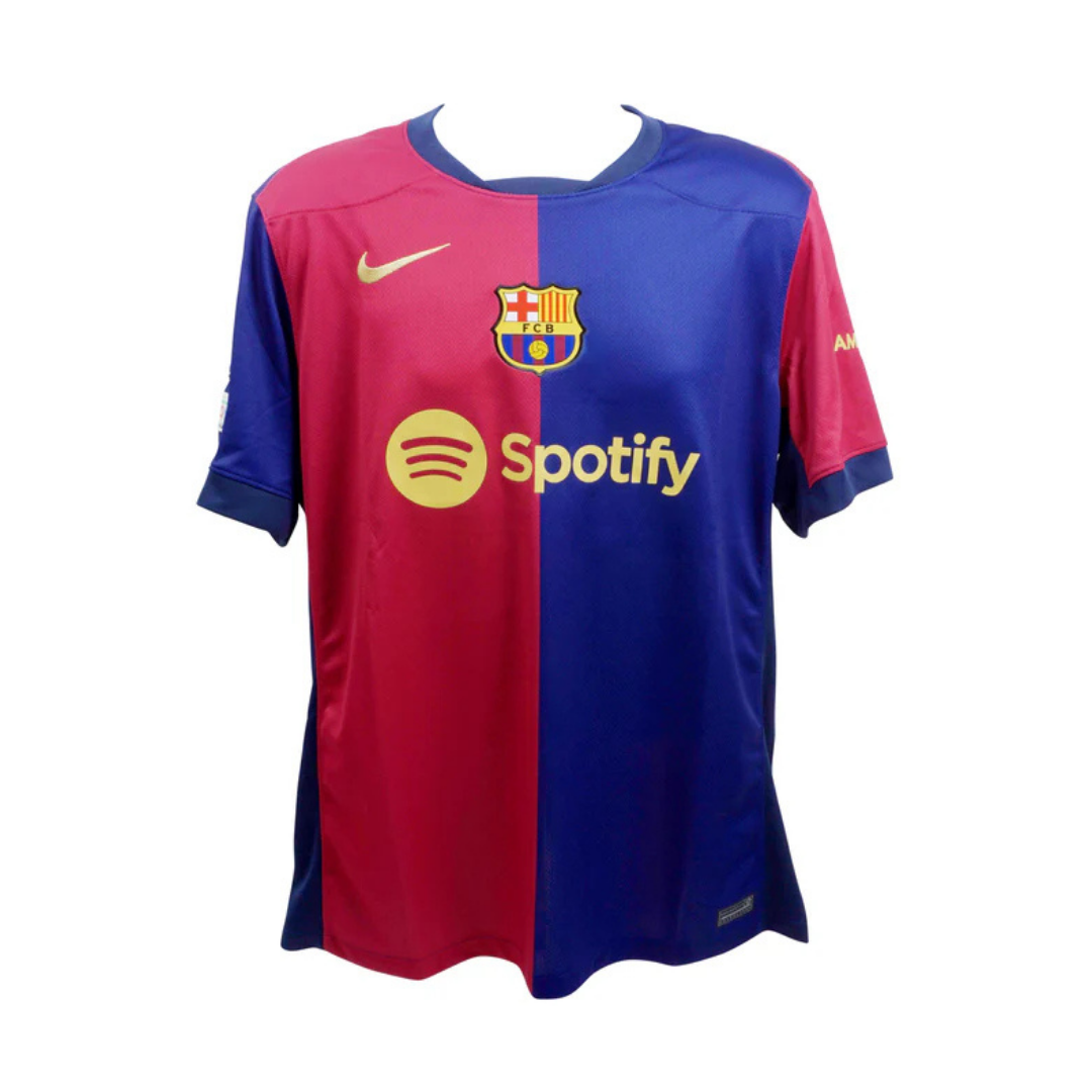 Framed Raphinha Signed FC Barcelona Home Soccer Jersey #11 with Beckett COA