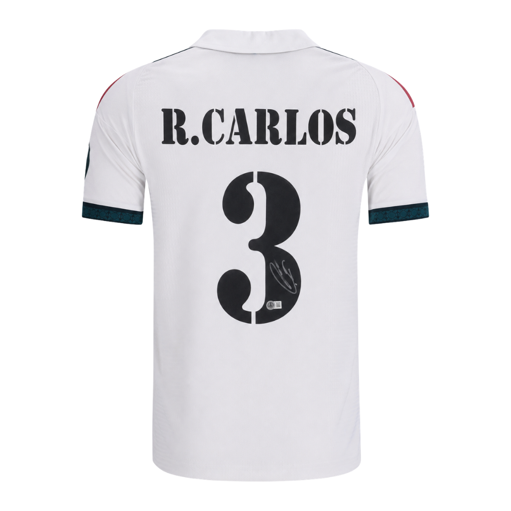 Roberto Carlos Signed 2026-27 Real Madrid Home Jersey #3 with Beckett COA