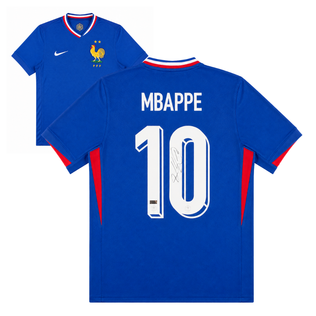 Kylian Mbappe Signed France Soccer Jersey #10 with Panini COA