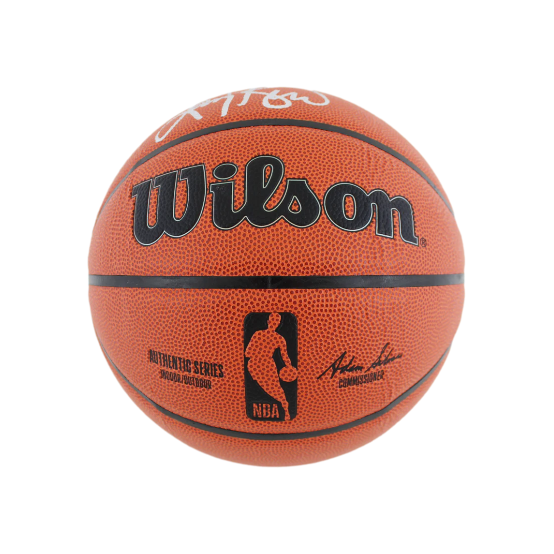 Larry Bird Signed Wilson Basketball with Beckett Witness