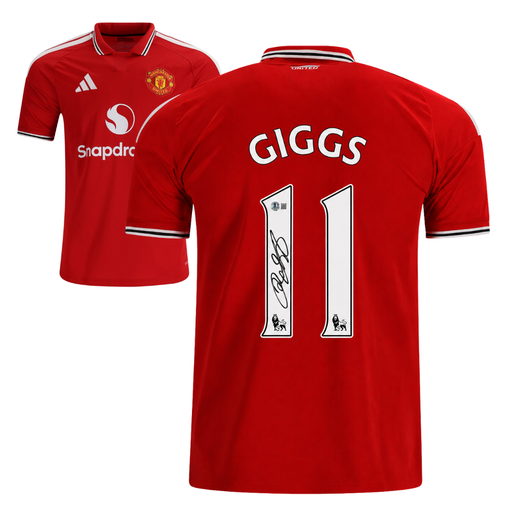 Ryan Giggs Signed 2026-27 Manchester United Home Jersey #11 with Beckett COA