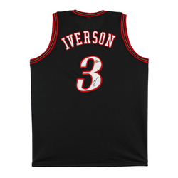 Allen Iverson Signed Philadelphia 76ers Basketball Jersey with Beckett Witness