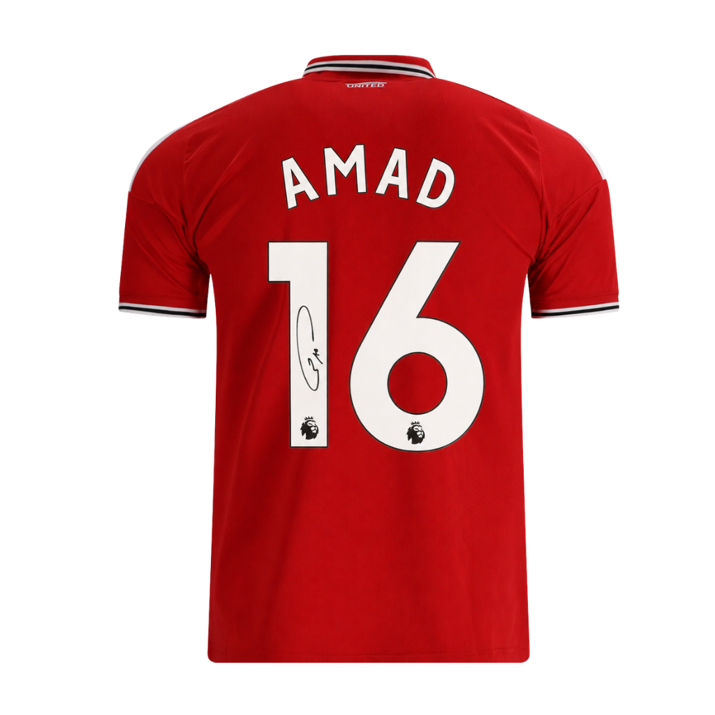 Amad Diallo Signed 2026-27 Manchester United Soccer Jersey #16 with Beckett COA