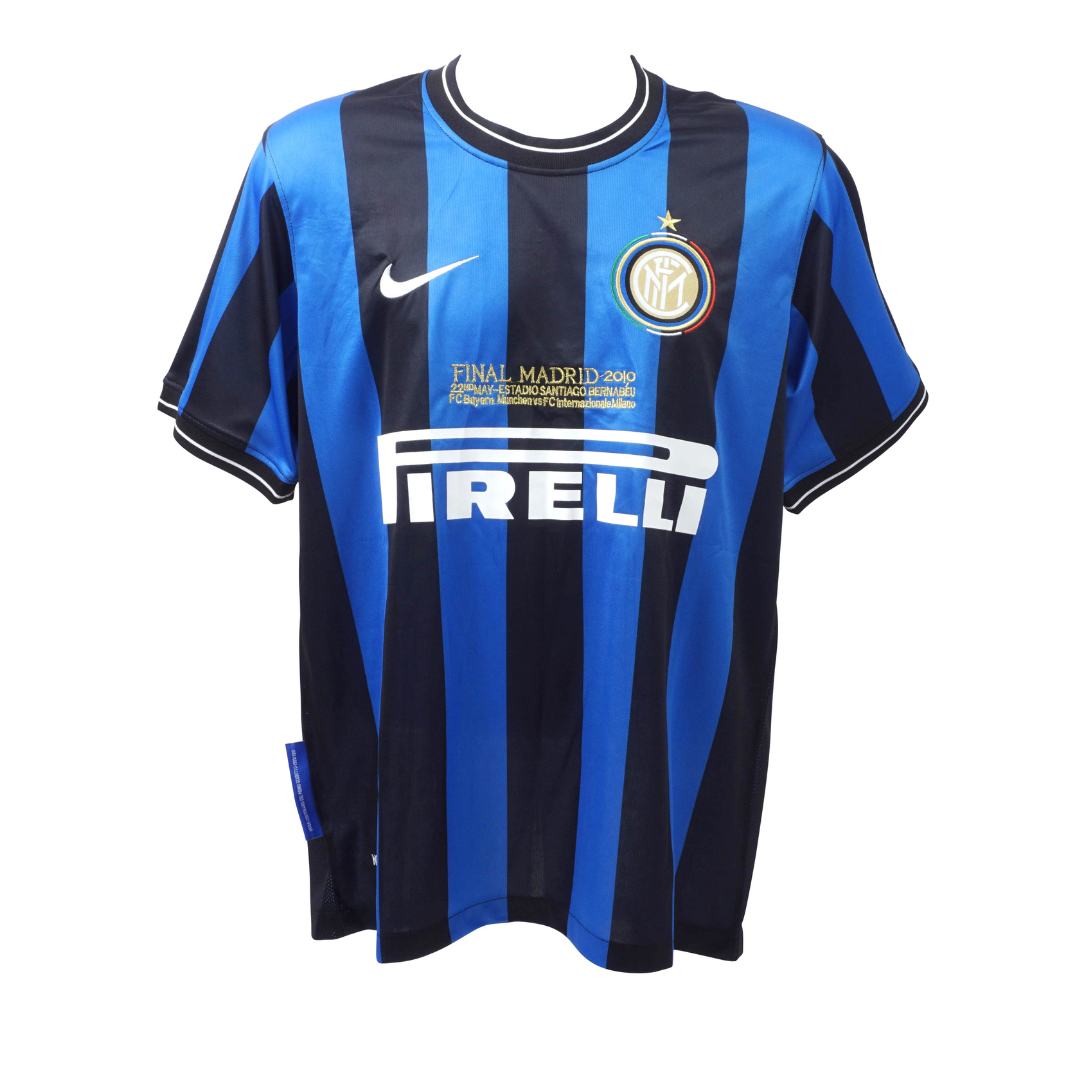 Javier Zanetti Signed Inter Milan Home Soccer Jersey #4 with Beckett COA