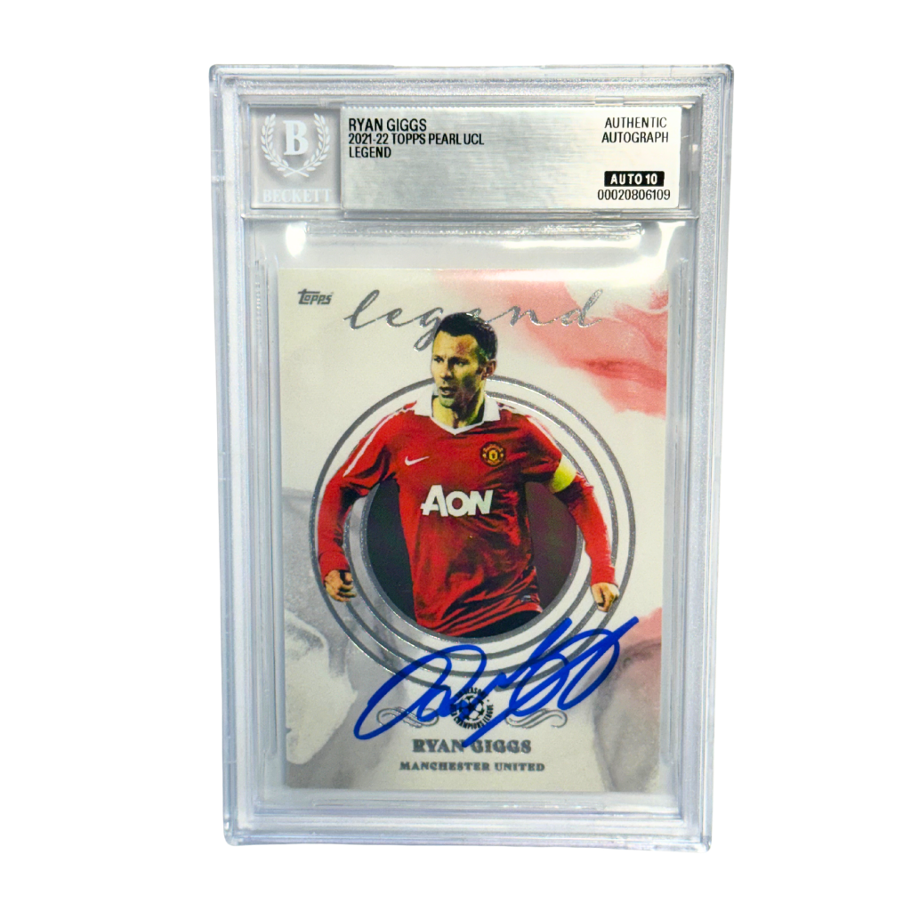 Ryan Giggs Signed 2021-22 Topps Pearl UCL Legend - BGS AUTO 10