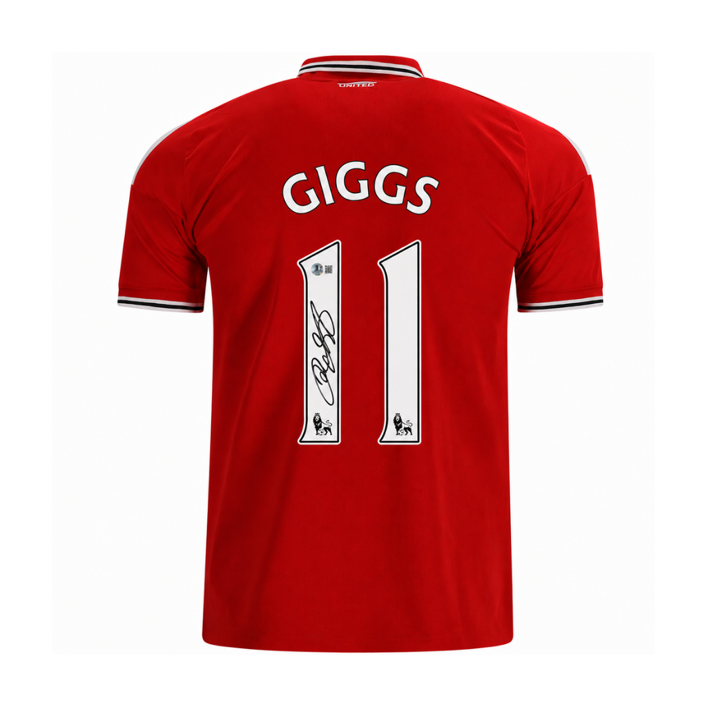 Ryan Giggs Signed 2026-27 Manchester United Home Jersey #11 with Beckett COA