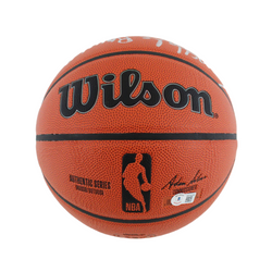 Larry Bird, Kevin McHale & Robert Parish Triple Signed Wilson Basketball with Beckett Witness