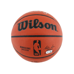 Magic Johnson & Larry Bird Dual Signed Wilson Basketball with Beckett Witness