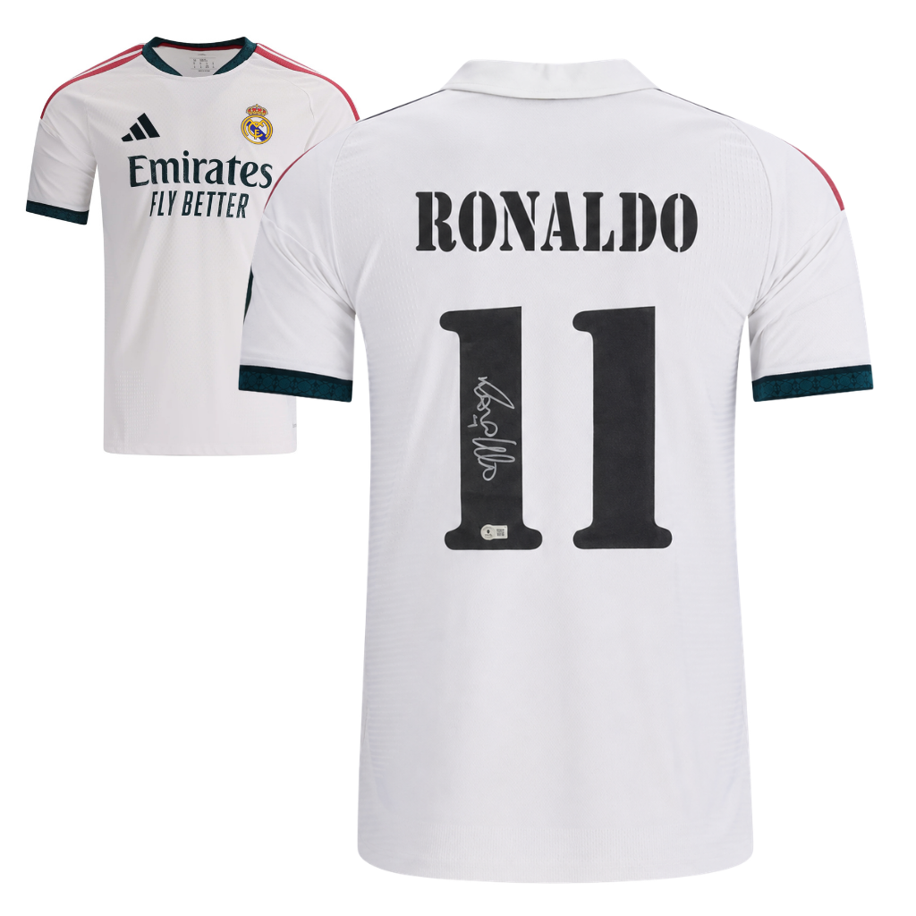 Ronaldo Nazario Signed 2026-27 Real Madrid Home Jersey #11 with Beckett COA