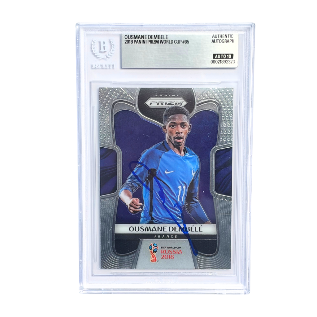 Ousmane Dembele Signed 2018 Panini Prizm World Cup #85 - BGS 10 Autograph