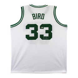 Larry Bird Signed Boston Celtics Basketball Jersey with Beckett Witness
