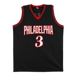 Allen Iverson Signed Philadelphia 76ers Basketball Jersey with Beckett Witness