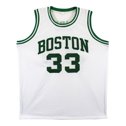 Larry Bird Signed Boston Celtics Basketball Jersey with Beckett Witness