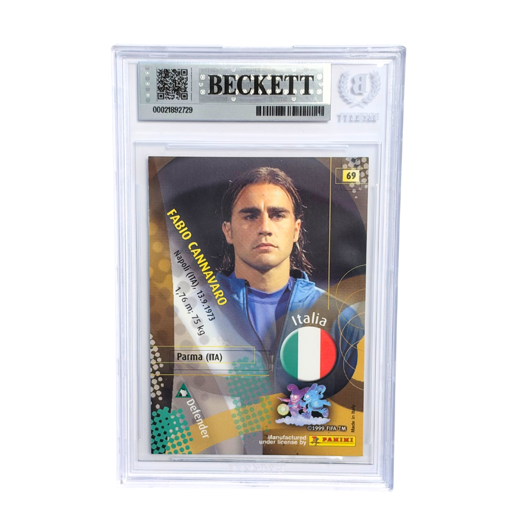 Fabio Cannavaro Signed 2002 Panini World Cup #69 - BGS Authentic