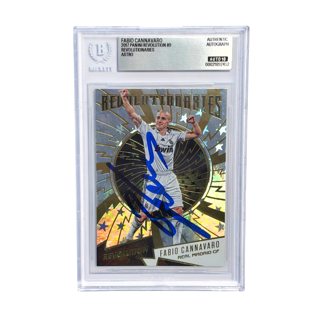 Fabio Cannavaro Signed 2017 Panini Revolution Astro - BGS 10 Autograph