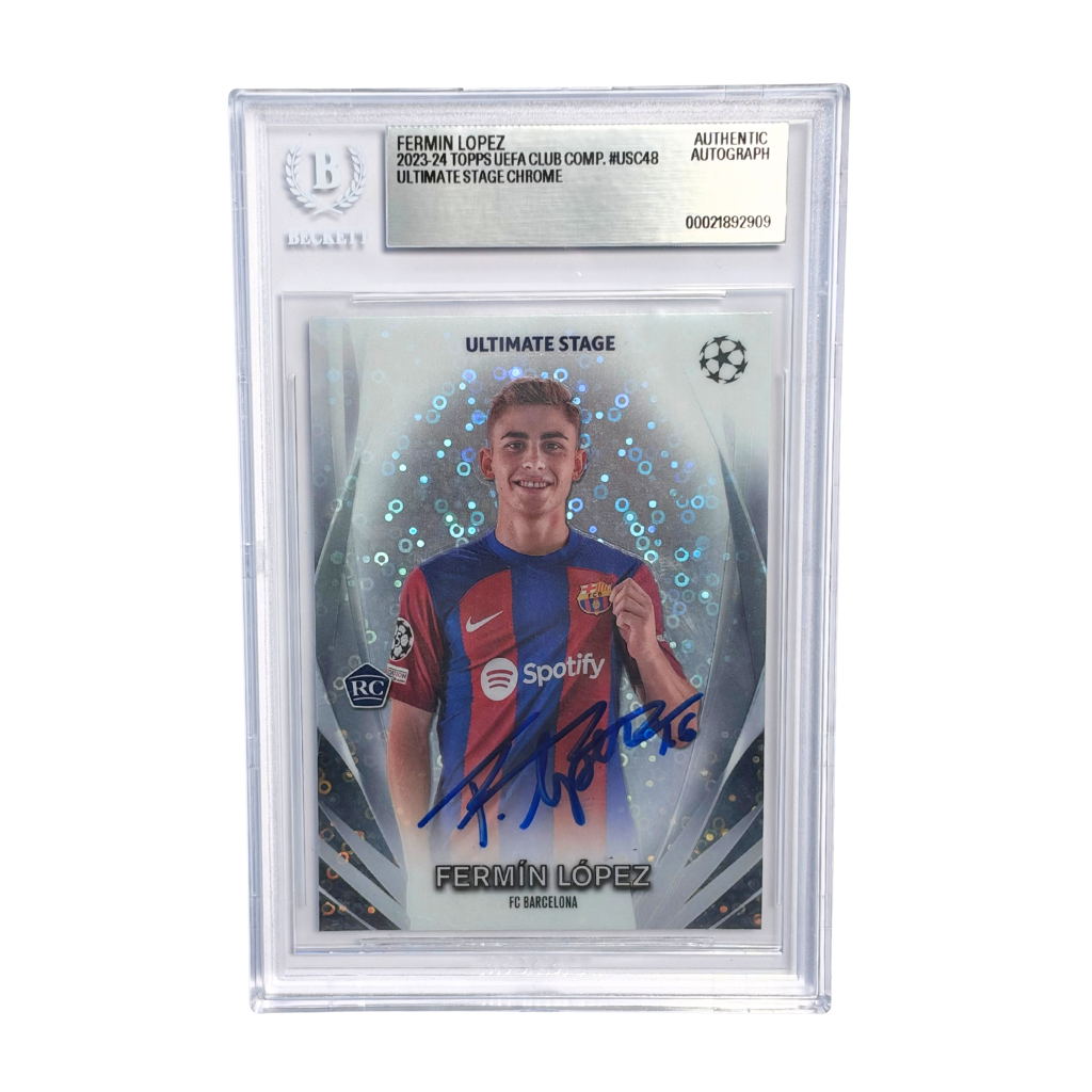 Fermin Lopez Signed 2023-24 Topps Chrome UCC Ultimate Stage - BGS Authentic
