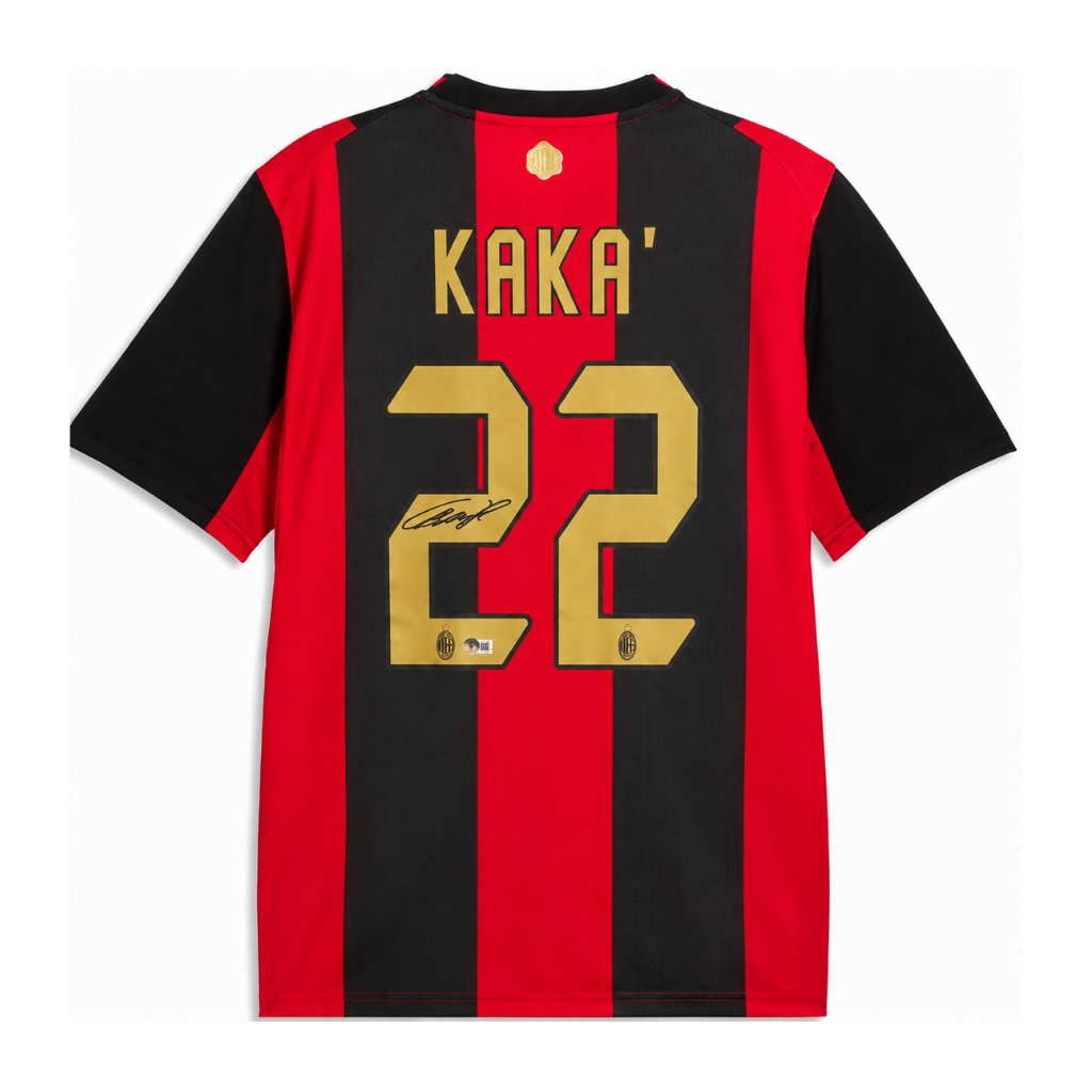 Kaka Signed 2026-27 AC Milan Home Jersey #22 with Beckett COA