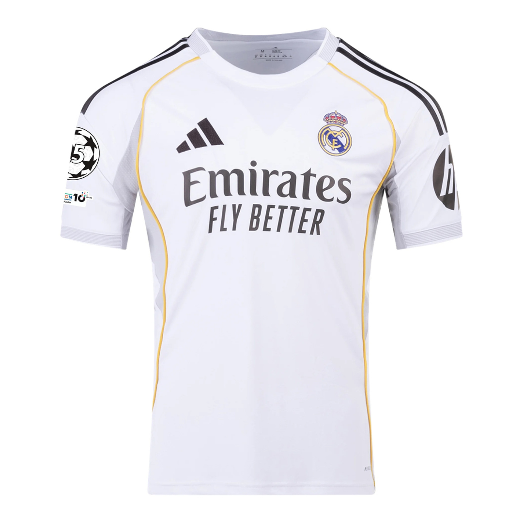 Luis Figo Signed Real Madrid FC 2025-26 Soccer Jersey #10 with Beckett COA