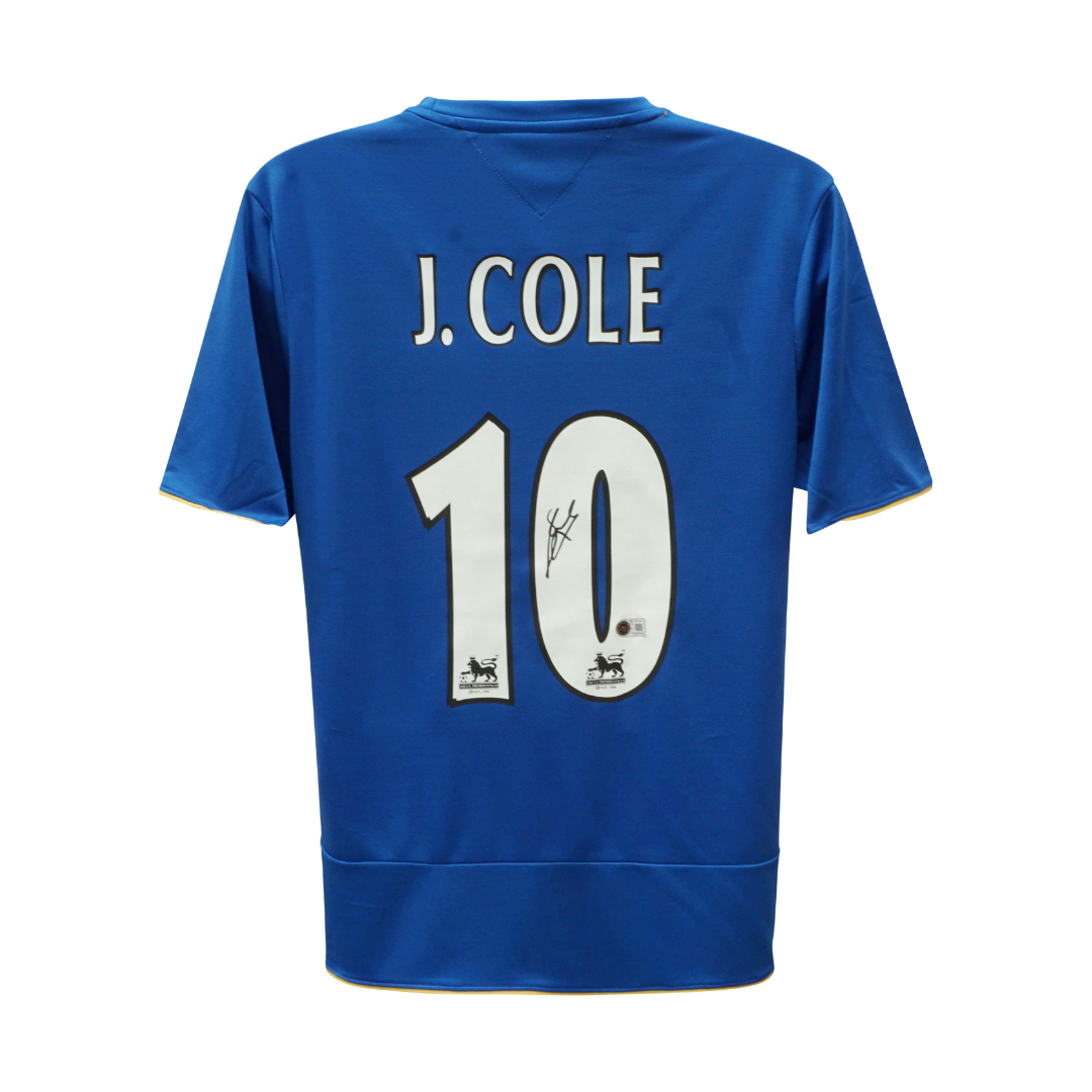 Framed Joe Cole Signed Chelsea FC Home Soccer Jersey #10 with Beckett COA