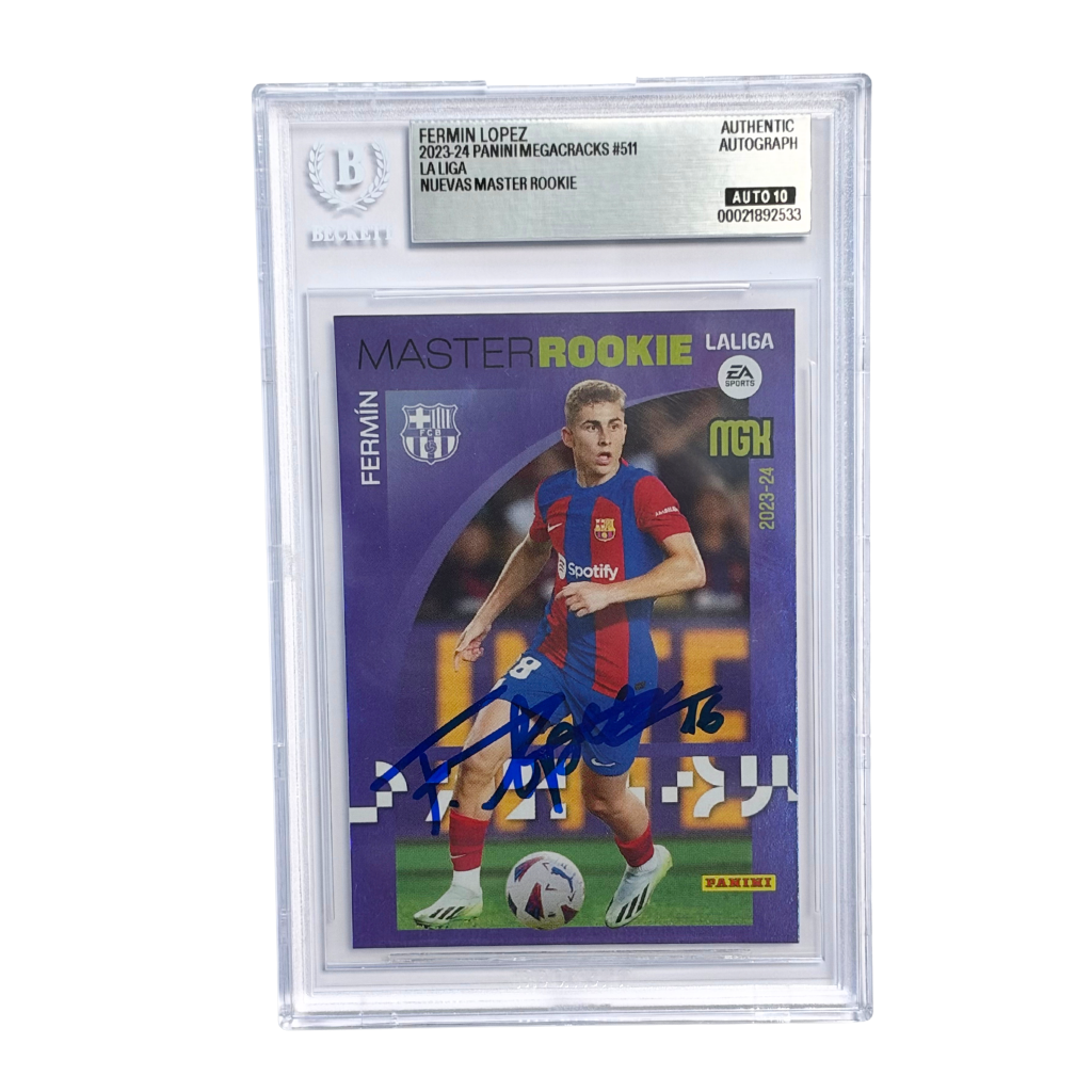 Fermin Lopez Signed 2023-24 Panini Megacracks Master Rookie #511 - BGS Authentic