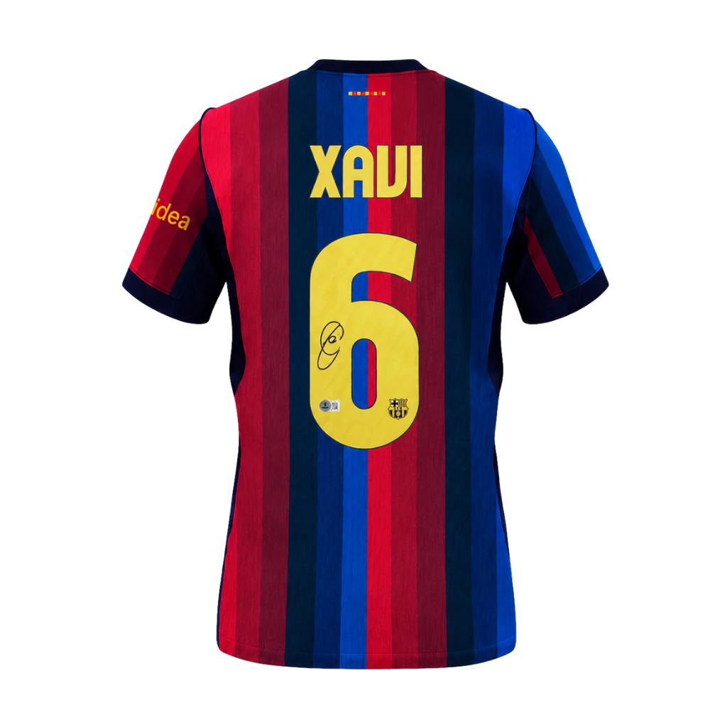 Xavi Signed 2026-27 FC Barcelona Home Jersey #6 with Beckett COA