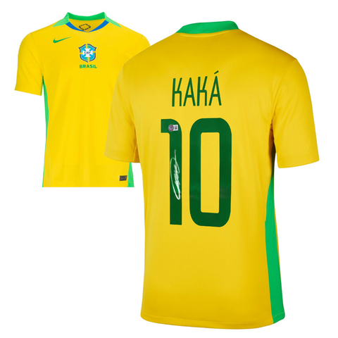 Kaka Signed Brazil FC 2025-26 Soccer Jersey #10 with Beckett COA