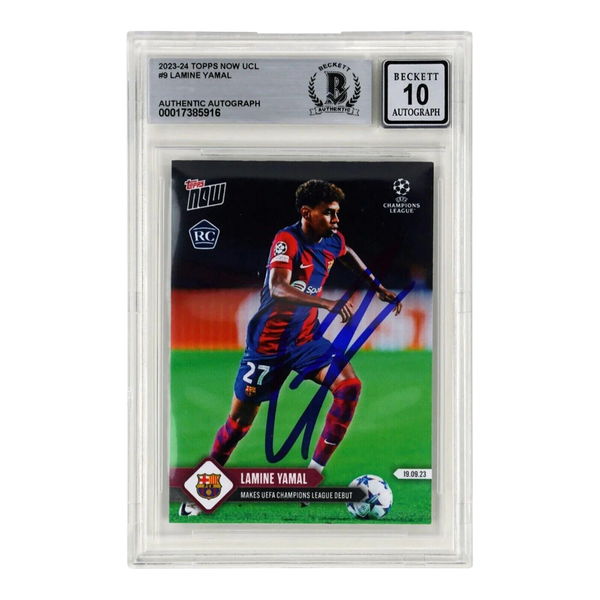 Lamine Yamal Signed Trading Card