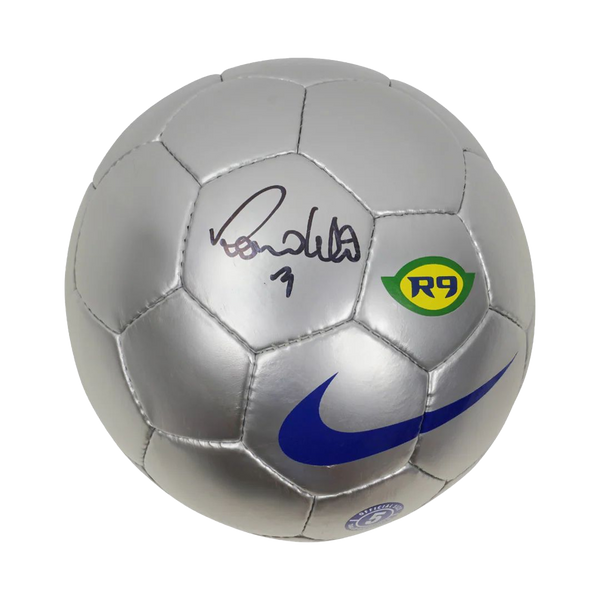 Ronaldo Nazario Signed Soccer Ball